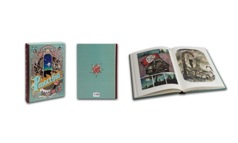 Collage eines Buches